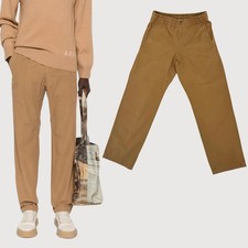 A.P.C. Tan Slim Tapered Trousers 46 Quiet Luxury