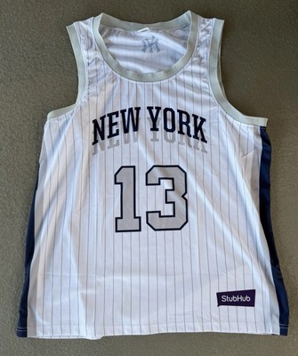 ◆ MLB New York Yankees ヤンキース ユニフォーム #13 New York Yankees #13 Jazz Chisholm Jr. Basketball Jersey Night SGA