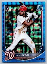 2025 Bowman Chrome #29 James Wood Blue Geometric #/150