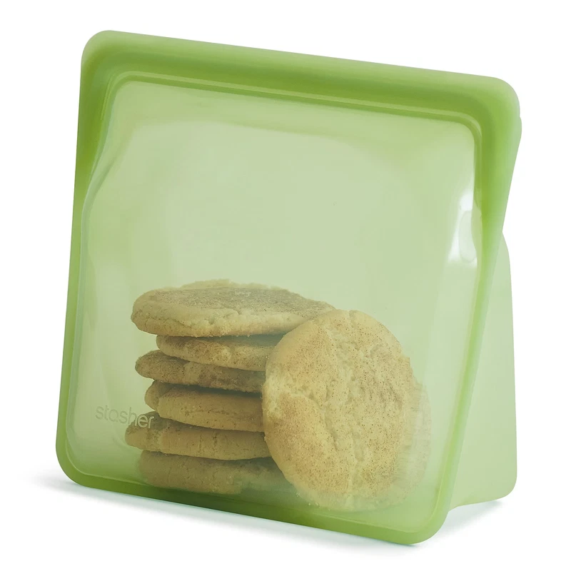 Stasher Silicone Reusable Storage Bag Stand-Up Mega Bag Reusable Freezer Bags