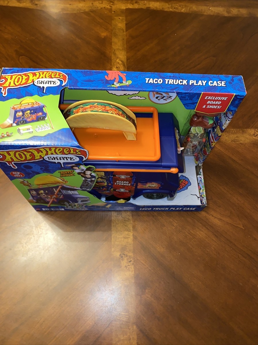 Hot Wheels Skate Portable Skatepark Taco Truck Play Case  | eBay