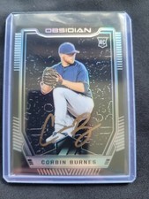 Corbin Burnes Rookie RC Card Gold Auto 05/10 Obsidian