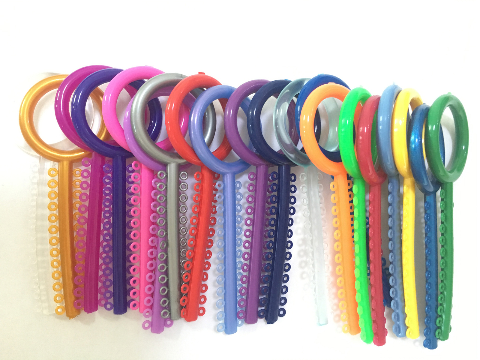 1040pcs Orthodontic Ligature Ties Orings Rubber Elastometic Bands