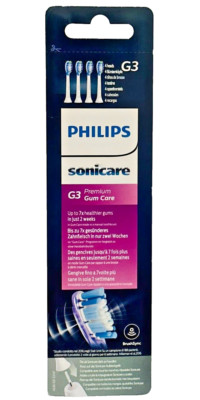 White G3 Sonicare -Premium Gum Care Brush Heads (4-Pack)