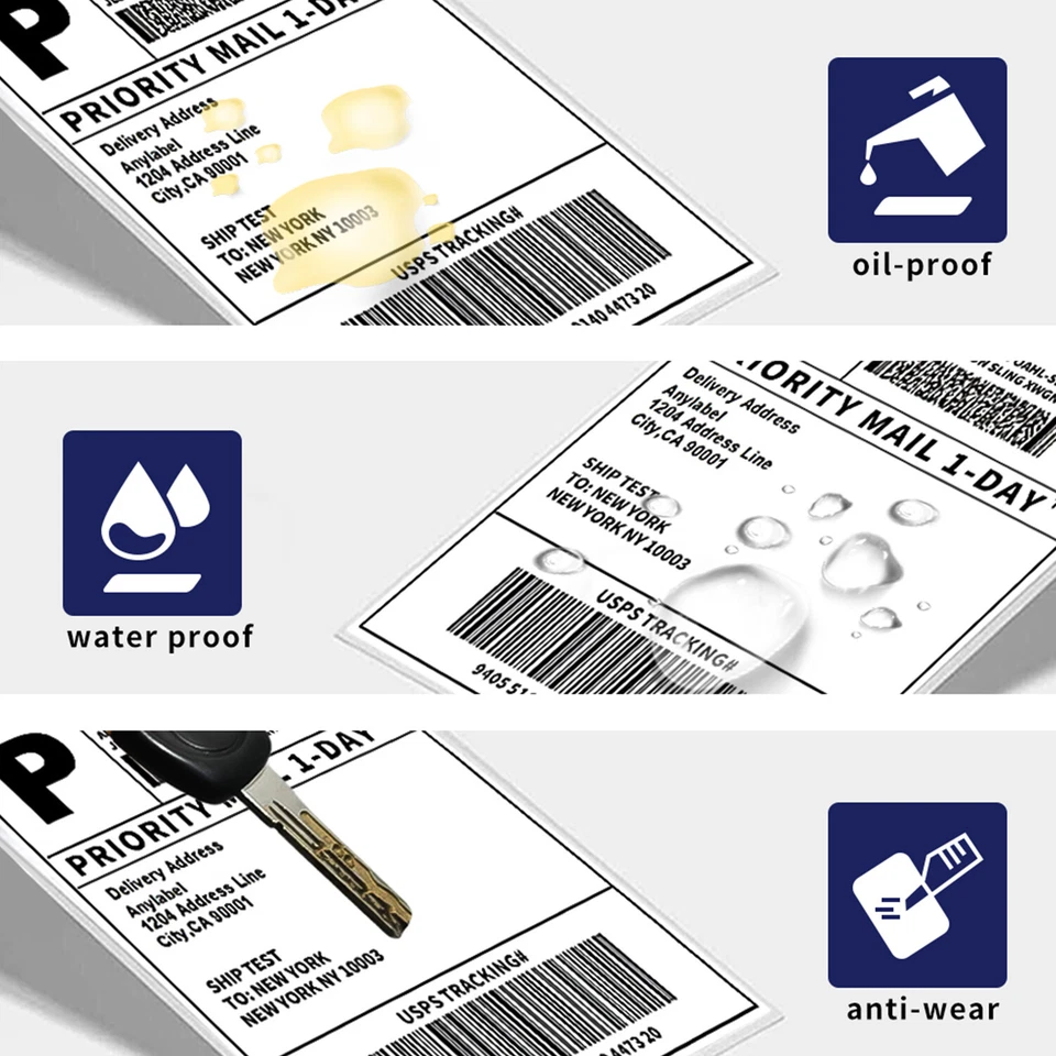 4"x6" Direct Thermal Shipping Labels for Zebra&Rollo Printers Fanfold and Rolls - Image 2 of 4