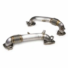 PPE OEM Length Replacement High Flow Up Pipes For 17-20 6.6L L5P Duramax Diesel