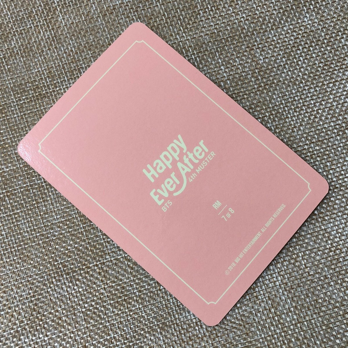 BTS RM 7/8 [ 4th Muster Happy Ever After ] Official Mini
