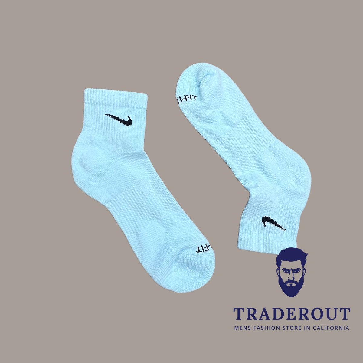 nike socks blue logo