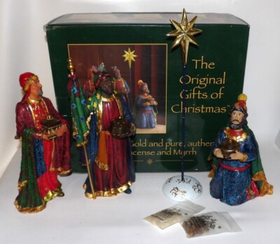 Three Kings Gifts Real Life Nativity Wise Men with Gifts & Star
