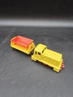 1977 MATCHBOX SUPERFAST No24 DIESEL SHUNTER WITH FLAT CAR HOPPER WAGON LESNEY 78