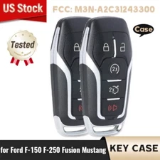 2 for Ford Linclon 2013 - 2020 Smart Remote Key Shell Case Fob M3N-A2C31243300
