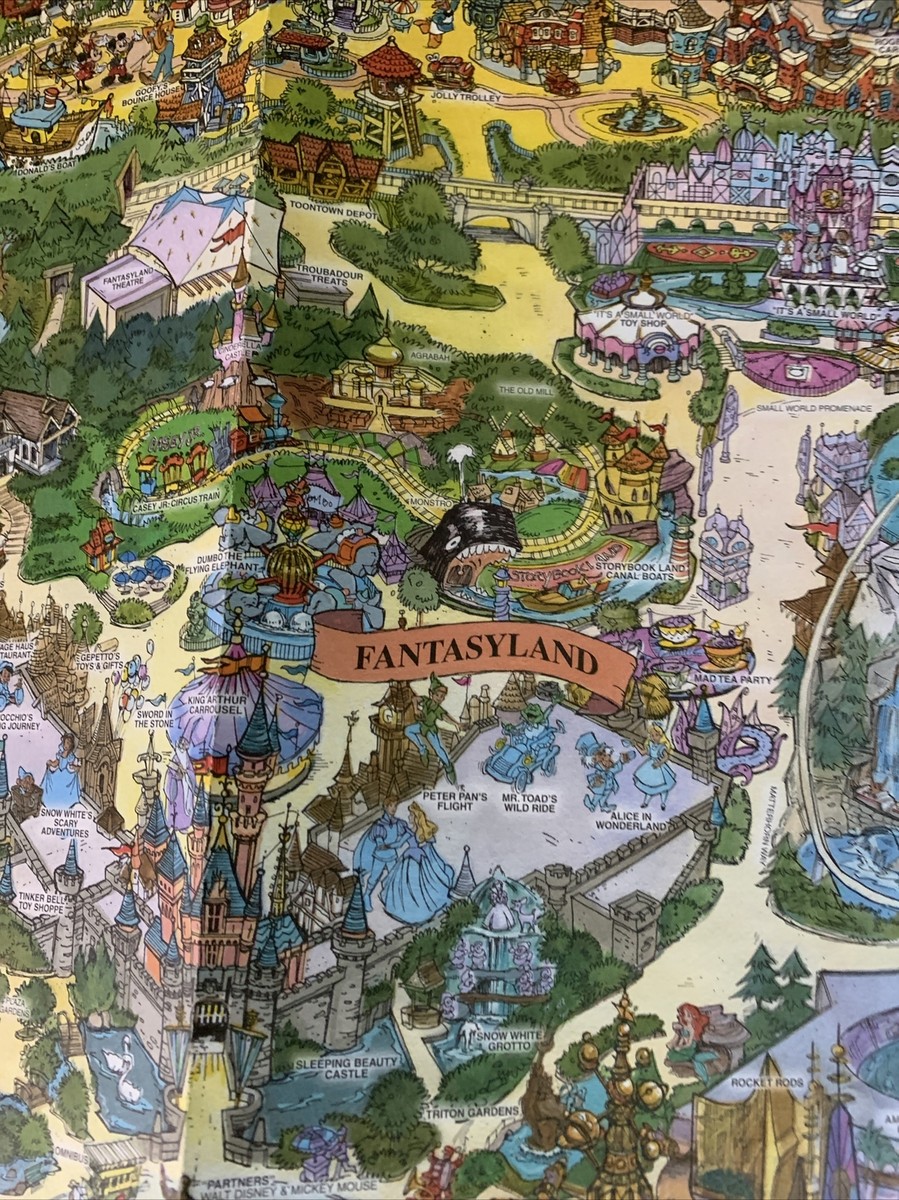 Disneyland 1999 Map Reproduction | eBay
