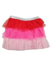 Girls Light Hot Pink Red Tulle Tutu Cute Valentines Day V-Day Skirt