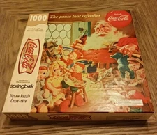 Springbok Coca-Cola "The Pause That Refreshes" 1000 Pc Puzzle 24” x 30” COMPLETE