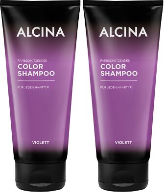 2x Alcina Color Shampoo Violett 200 ml