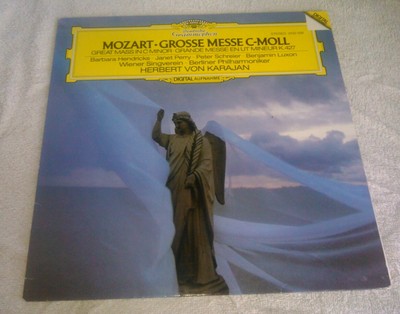 Mozart Grosse Messe C-Moll LP Von Karajan Berliner Philharmoniker Deutsche Gramm
