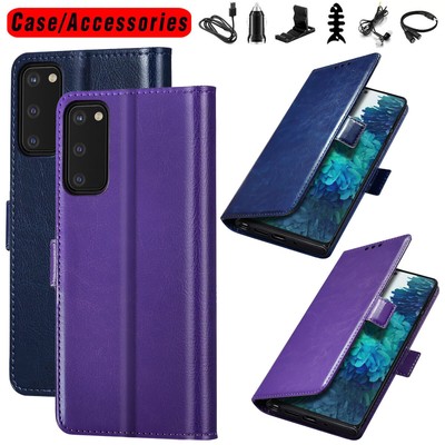 For Samsung Galaxy S21 Ultra Flip Folio Case Leather Phone Cover  Accessories