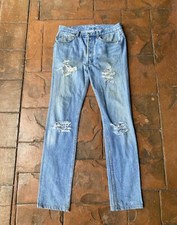 Vintage Levi's 501 xx Button Fly Jeans Men's Size 33 X 34 Made In USA Distressed