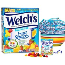 Welchs Mixed Fruit Snacks Real Fruit Pouches Perfect Kids Gift 25g Pouches