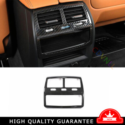 Rear Air Outlet Vent Frame Trim 1PCS For BMW 5 Series G30 2018-2022 Carbon Fiber