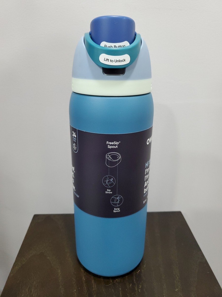 Owala FreeSip Stainless Steel Water Bottle / 32oz / Color: Denim