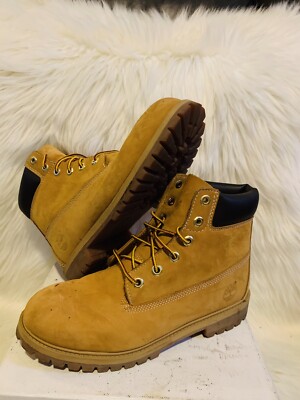 Timberland Kids 12909 6-inch Premium Wheat Nubuck Boys Size