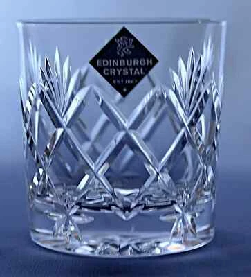 EDINBURGH CRYSTAL - KELSO - 6oz WHISKY TUMBLER GLASS 7.7cm / 3"