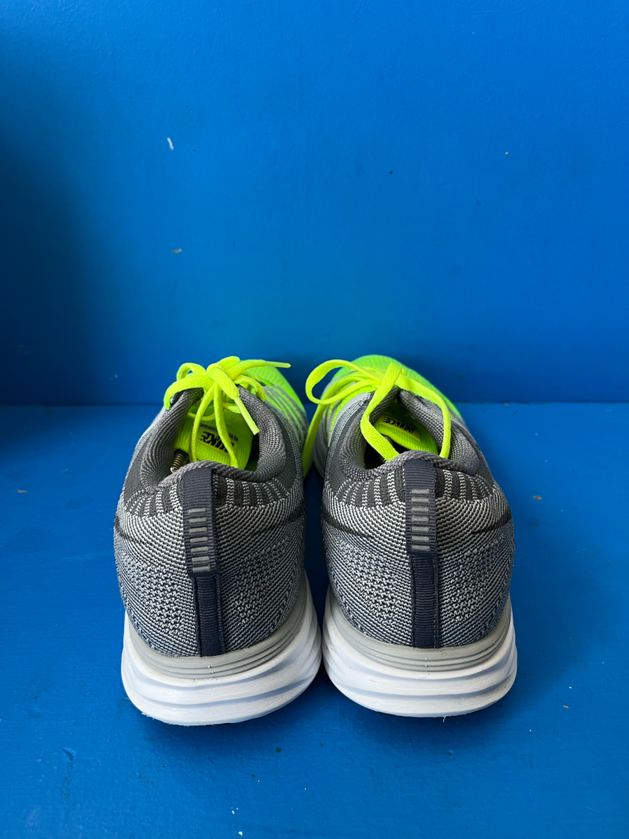 Nike Mens FlyKnit Lunar 2 620465-700 Gray Volt Running Shoes Lace Up Size 13 Nike Mens FlyKnit Lunar 2 620465-700 Gray Volt Running Shoes  main image 4