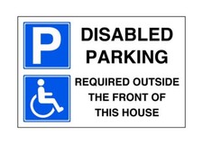 Please keep clear disabled access required at all times - parking signs - for i