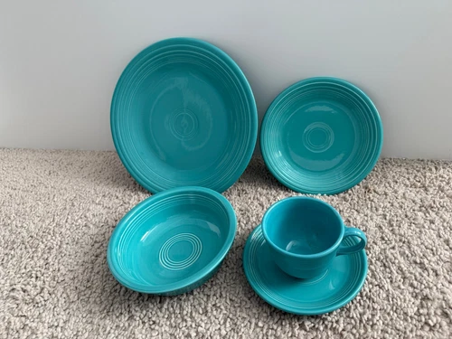Fiestaware Fiesta Turquoise Vintage 5 Piece Place Setting, Service for 1