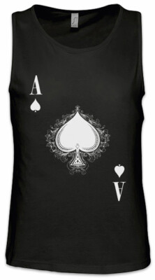 Ace Of Spades IV Herren Tank Top Spade Ace Poker Card Casino Karte Royal Flush