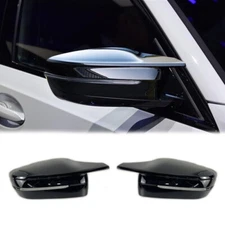 M Style Side Mirror Cover Caps For BMW 3 Series G20 G30 2019-2023 Glossy Black