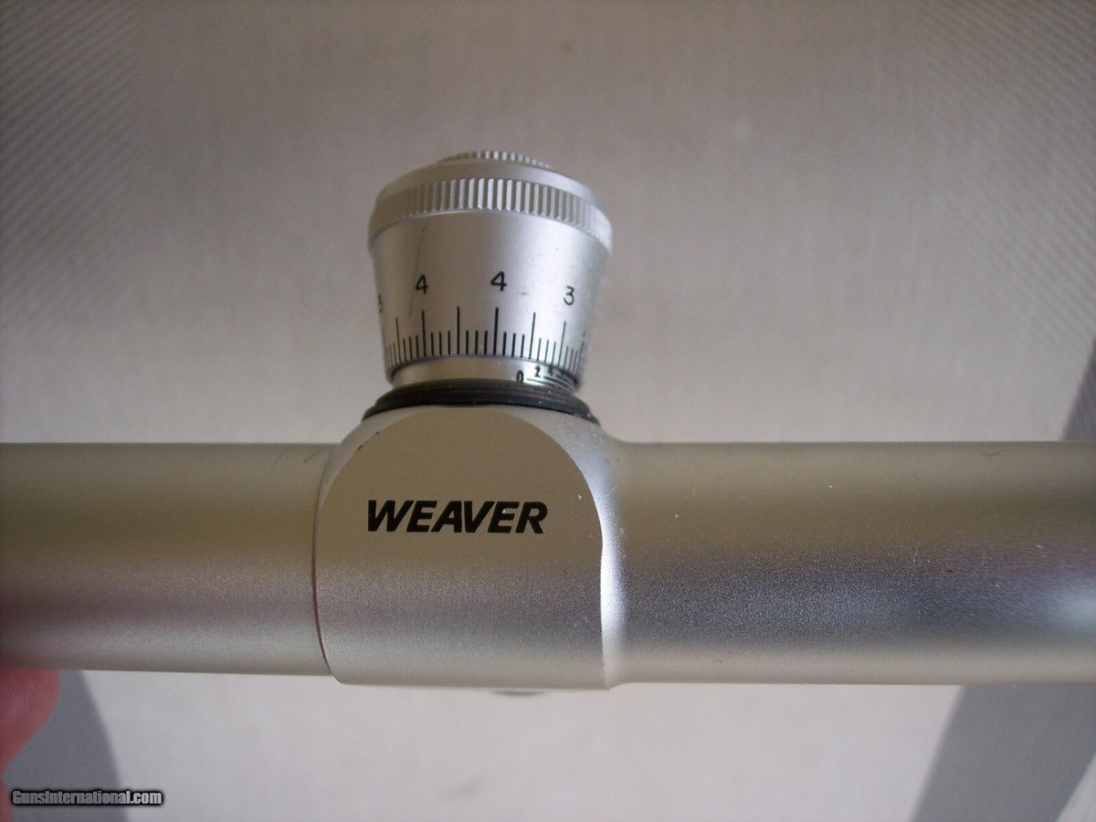 Weaver CT-36x A.O. Target Match Scope Micro-Trac ~Silver~ | eBay