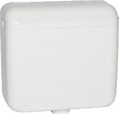 Evenes Surface-mounted Cistern with Start-Stop Function in White