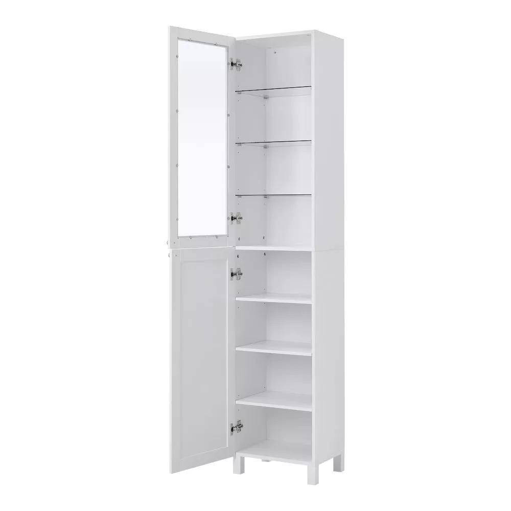 Tall cabinet with storage outlet