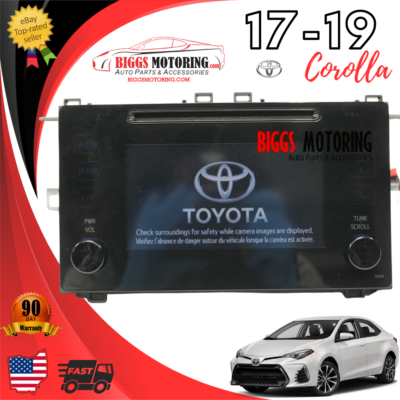 2017-2019 Toyota Corolla Radio Cd Player Touch Display Screen