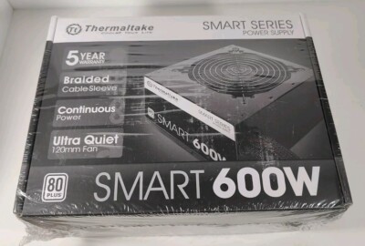 Thermaltake SMART series Power Supply Smart 600 W 80 plus Factory Sealed NEW