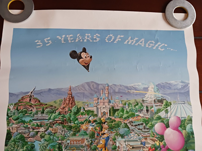 35 years of Magic ディズニーランド 35周年記念 ポスター 額装