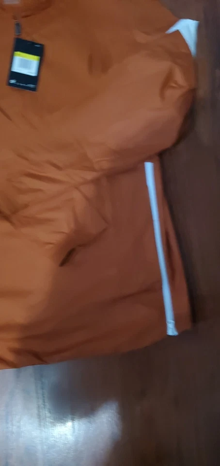 Nike Lockdown AO5858 Orange 1/2 Zip Windshirt Wind Golf Jacket Men's Size SMALL - Image 4 of 4