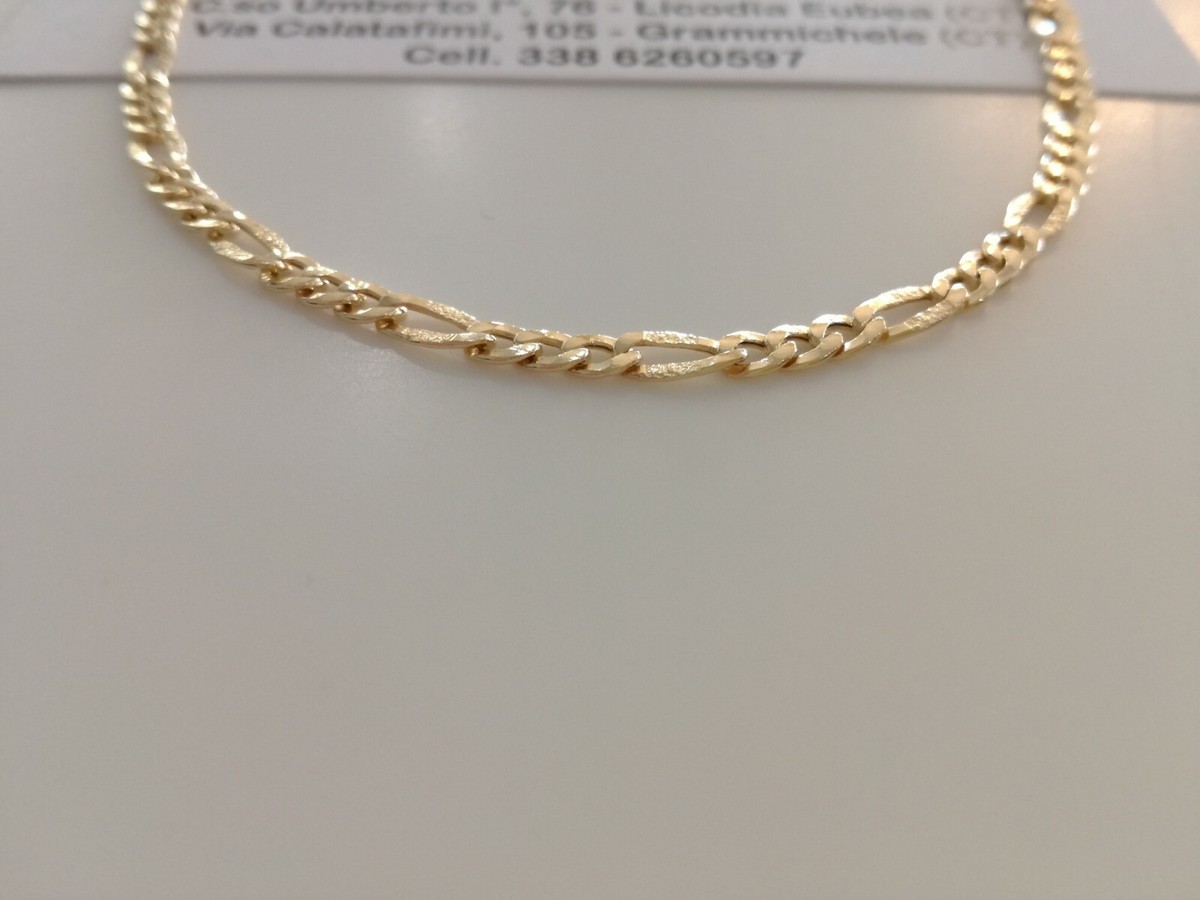 Collier Chaîne Or 18K Jaune Massif - 50cm, Or 750‰, Italie, Neuf Avec étiquettes