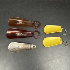 Vintage Lot of 5 Shoe Horns Tupperware Florsheim Allen Edmonds Omni Classic