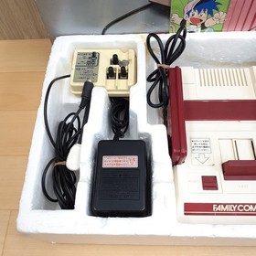 Japanese Original Famicom Family Computer Console Boxed CIB with 12 Games 1983