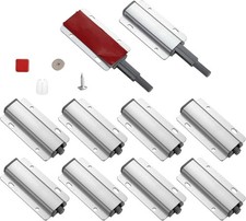 Push to Open Door Latch, 10 Pack Magnetic Push Latches, Adhesive Heavy Duty