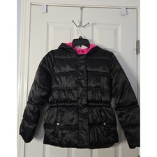 Faded Glory Girls Hooded Puffer Jacket Size Large 10-12