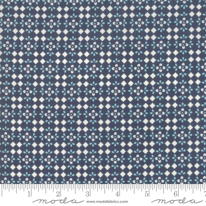 Harper's Garden, Navy & Taupe Bundle of 8 Different prints 1/2-Yards - Image 2 of 4