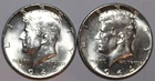 1964-D and 1964-P Kennedy Half Dollars - AU - #1170K50