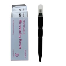 Flat Disposable Microblading Pen With a Cap
