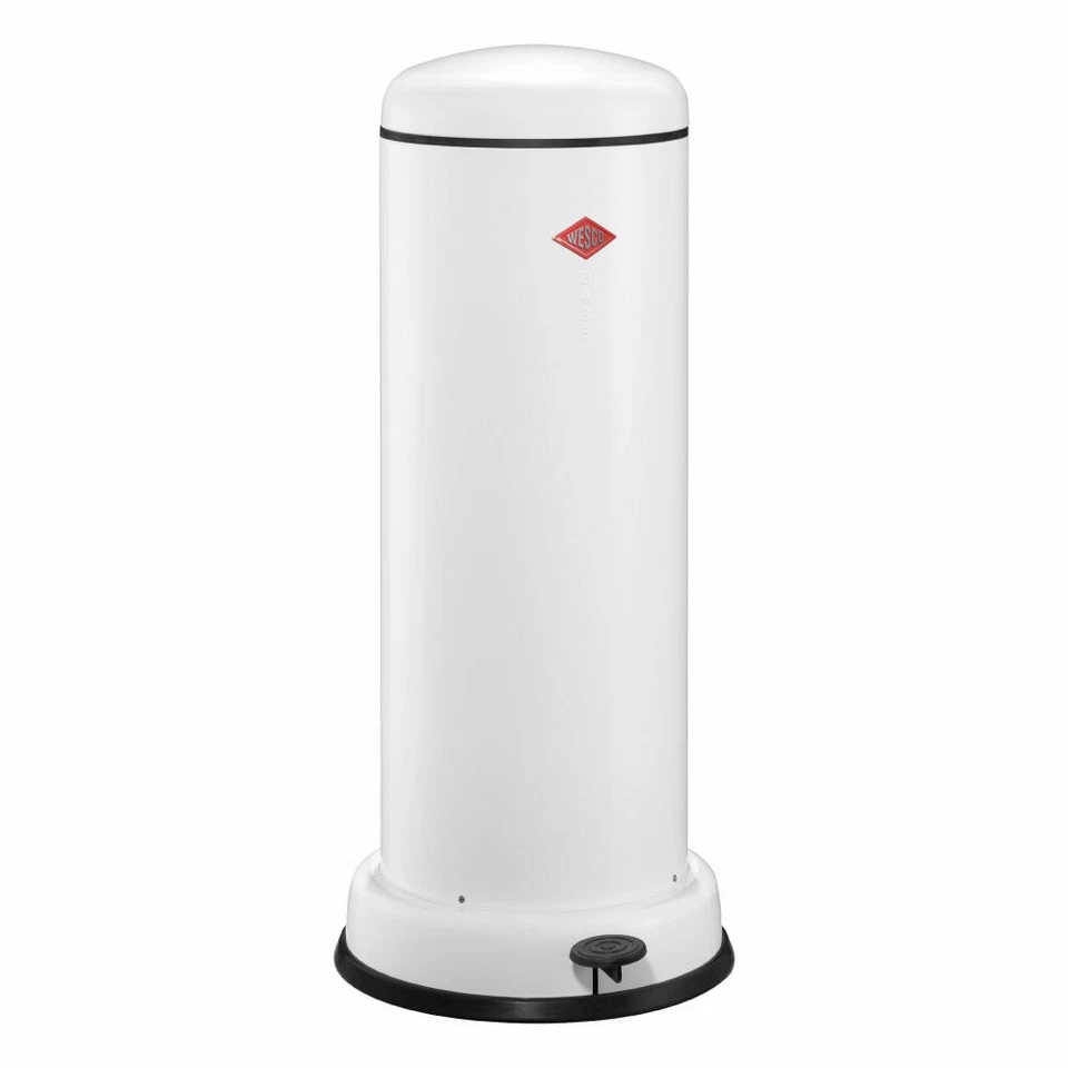Wesco Pedal Bin Big Baseboy w. Poubelle à déchets blanche 30L - Photo 1/1