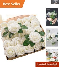 Elegant 25pcs Ivory Foam Roses for Stunning DIY Wedding Bouquets  Centerpieces