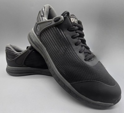 Timberland Pro Mens Size 10.5W Drivetrain Safety Toe Work Shoes Black A2238 Wide